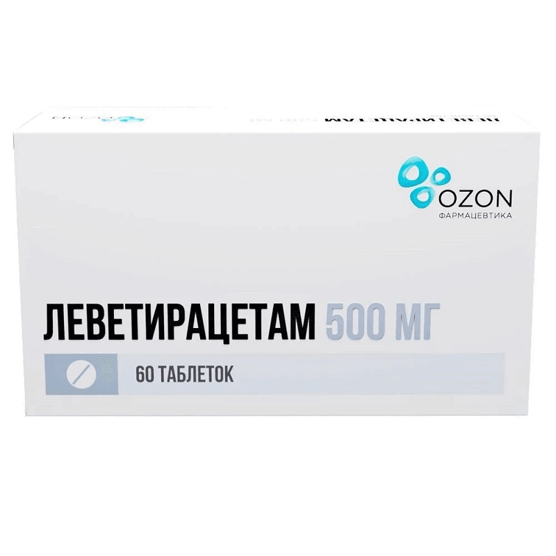 Леветирацетам 500 мг таблетки 60 шт
