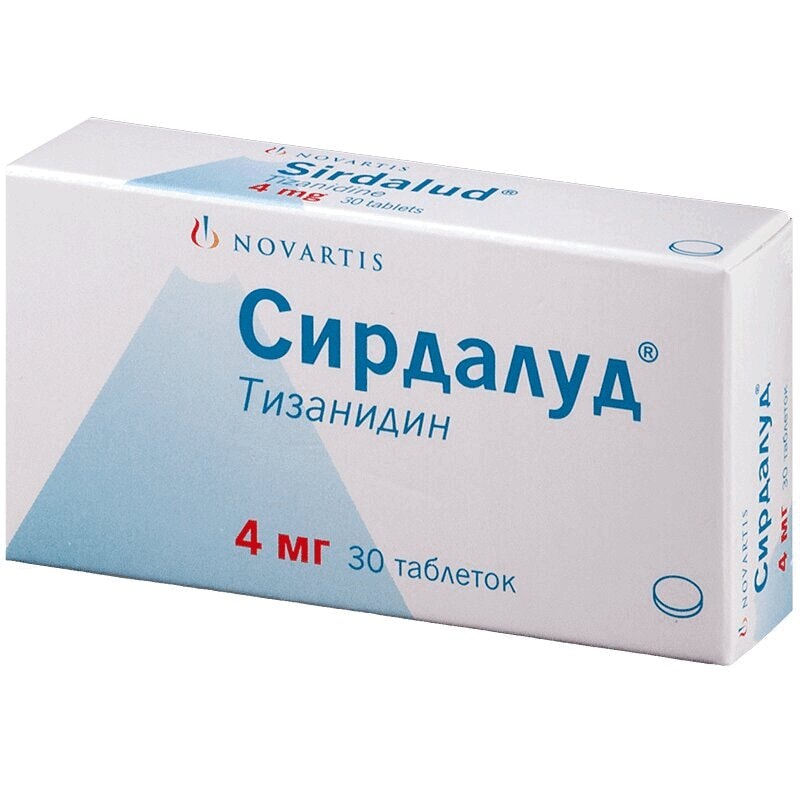 Сирдалуд 4 мг таблетки 30 шт