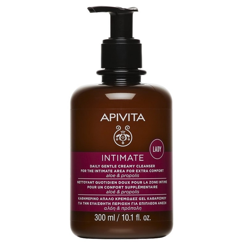 Apivita Intimate Lady Пенка мягкая для интимной гигиены Алоэ-Прополис 300 мл