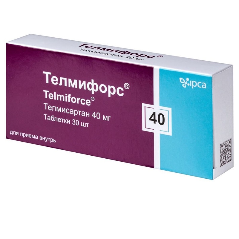 Телмифорс 40 мг таблетки 30 шт