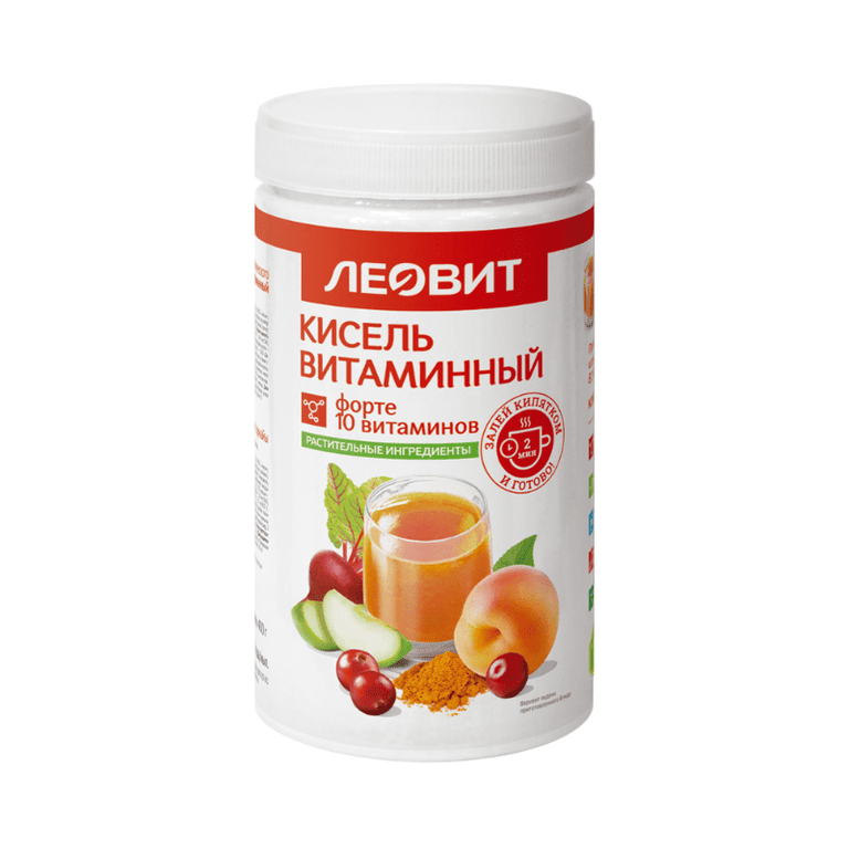 Леовит Кисель витаминный форте банка 400 г
