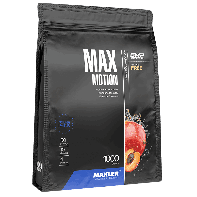 Maxler Max Motion Тренировочный комплекс порошок Абрикос-Манго 1000 г