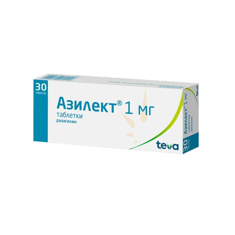 Азилект таблетки 1 мг 30 шт