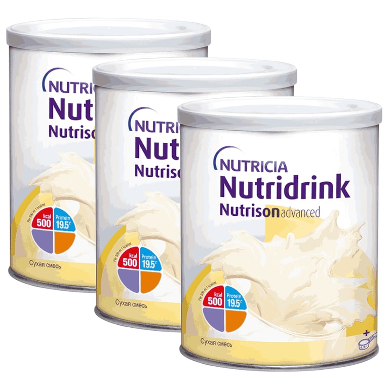 Набор 3Х Нутридринк Нутризон Адванст смесь сухая для энтерального питания 322 г