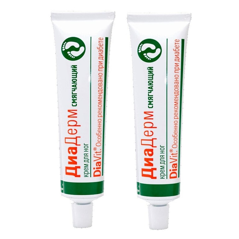 Набор 2Х ДиаДерм Смягчающий крем для ног 75 мл