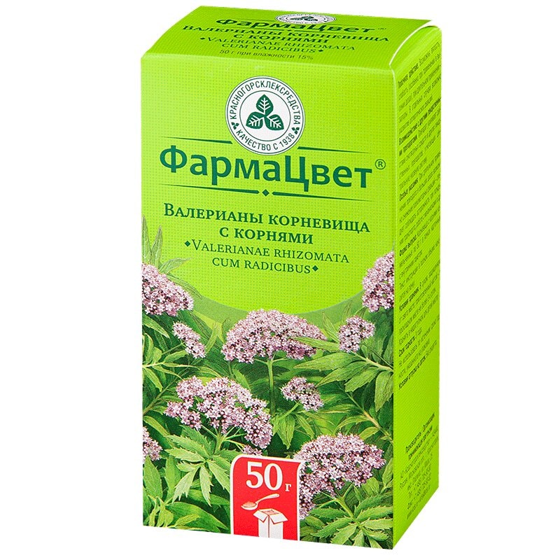 Валерианы корневища с корнями измельченные 50 г