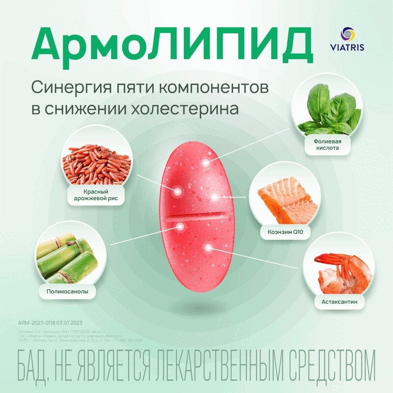 Армолипид таблетки 30 шт