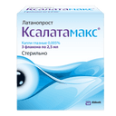 Ксалатамакс капли глазные 0,005% фл-кап 2,5 мл 3 шт