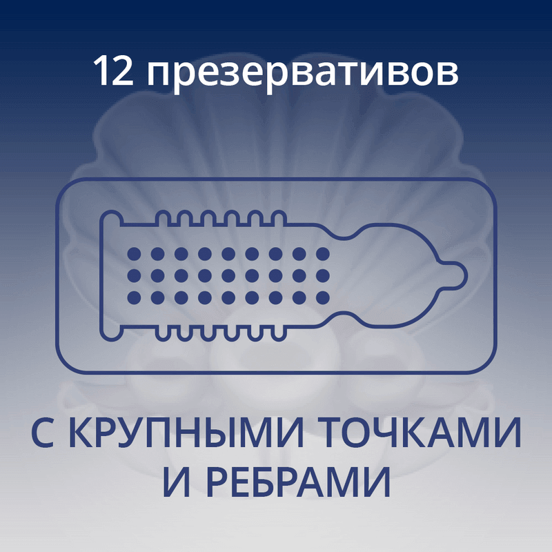Contex Extra Sensation Презервативы с крупными точками и ребрами 12 шт