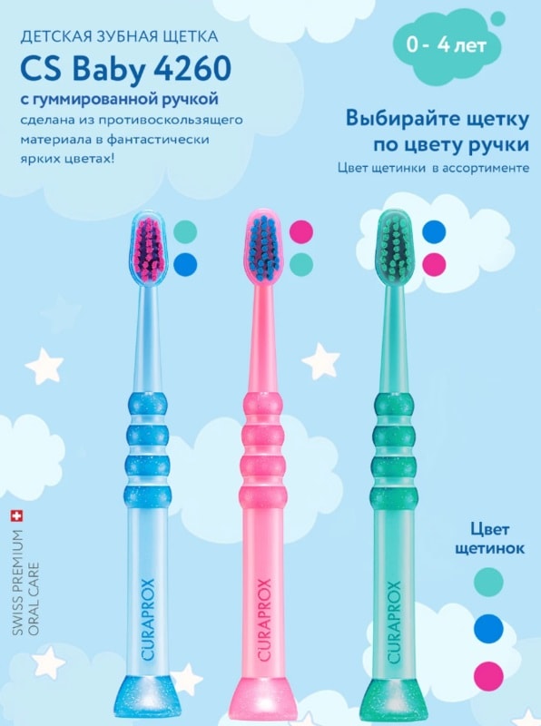 Curaprox Baby Зубная щетка для детей 0-4 лет