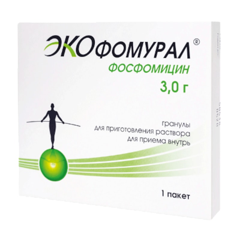 Экофомурал 3 г гранулы для приготовления раствора для приема внутрь пакетик 8 г