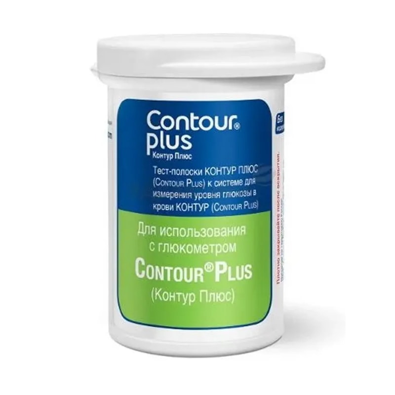 Contour Plus Тест-полоски для глюкометра 50 шт