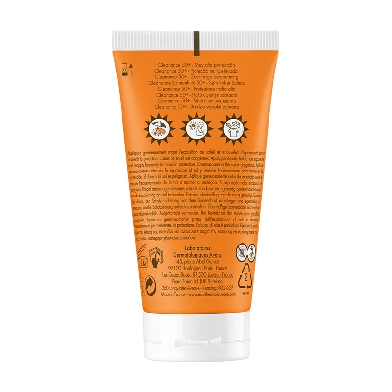Avene Cleanance Флюид солнцезащитный для проблемной кожи лица SPF 50+ 50 мл