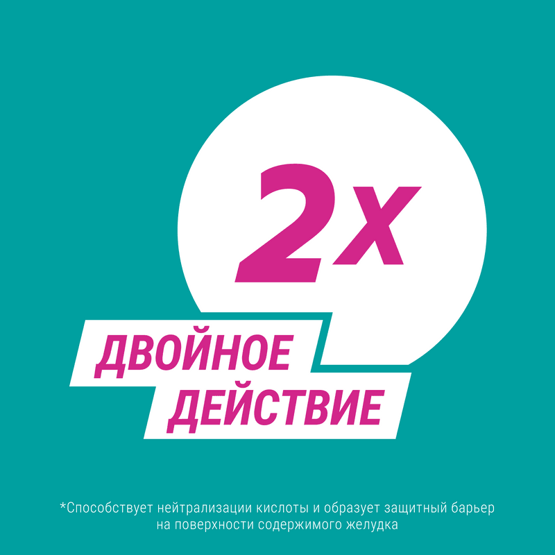 Гевискон Двойное Действие таблетки жевательные Мята 24 шт