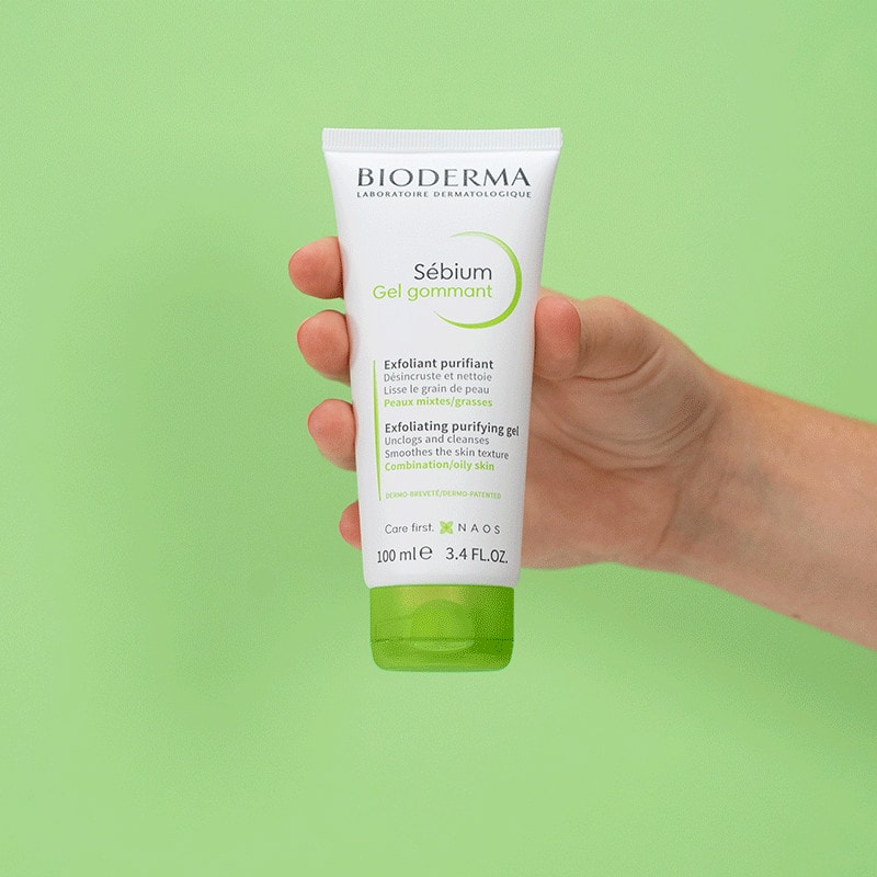 Bioderma Sebium Гель гуммирующий с микрогранулами для глубокого очищения кожи 100 мл