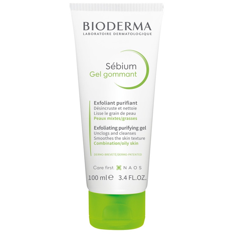 Bioderma Sebium Гель гуммирующий с микрогранулами для глубокого очищения кожи 100 мл