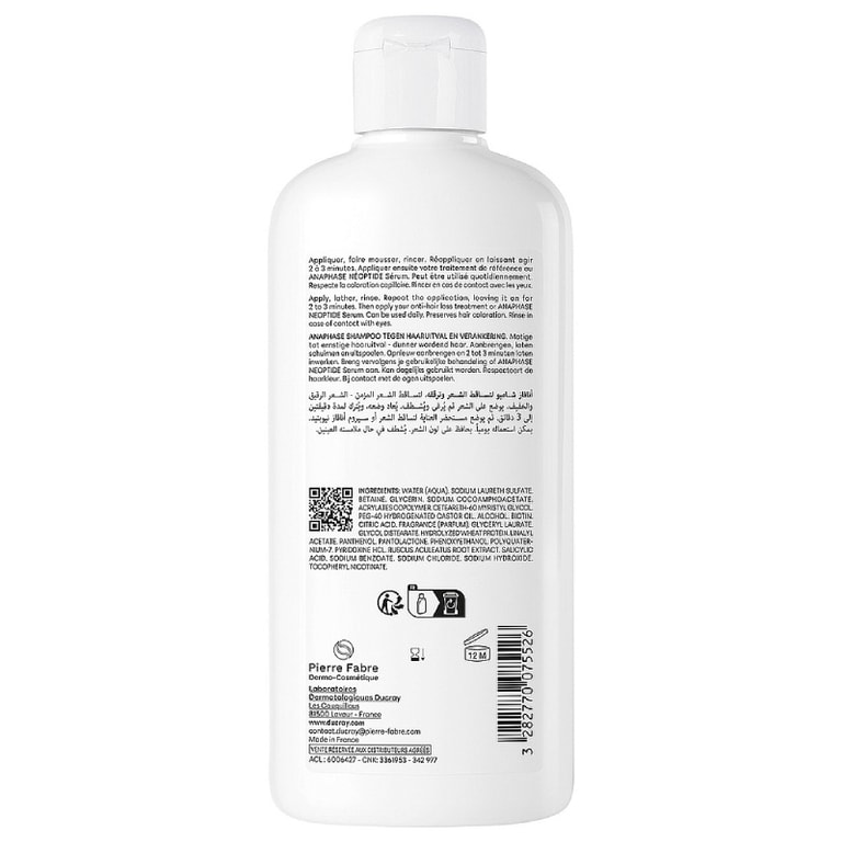 Ducray Anaphase Шампунь против хронического выпадения и истончения волос 400 мл