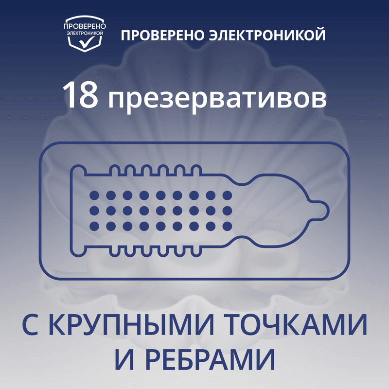 Contex Extra Sensation Презервативы с крупными точками и ребрами 18 шт