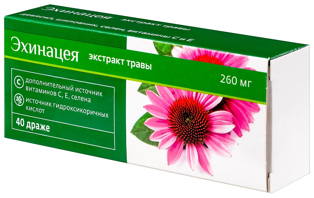 PL Эхинацея Комплекс драже 40 шт
