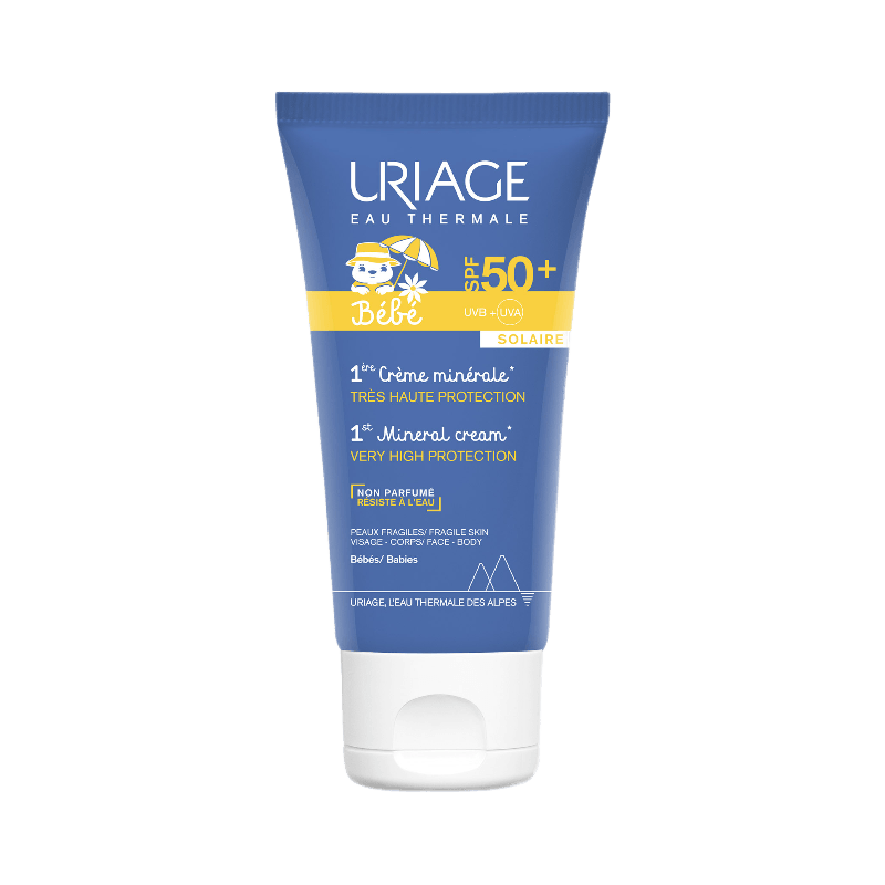Uriage Bebe Первый крем для лица минеральный SPF 50+ для детей 50 мл