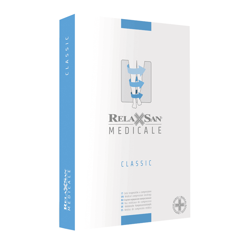 Relaxsan Medicale Чулки компрессионные с открытым носком Classic 2 класс компрессии размер 5 Телесные