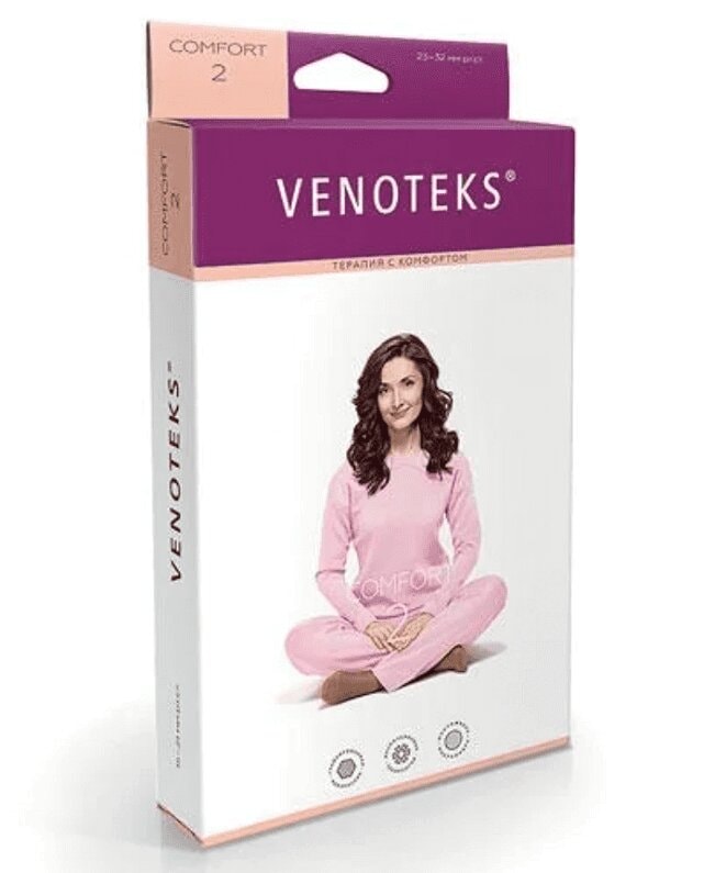 Venoteks Comfort Чулки компрессионные 1 класс компрессии размер M Черные