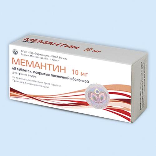 Мемантин таблетки 10 мг 60 шт