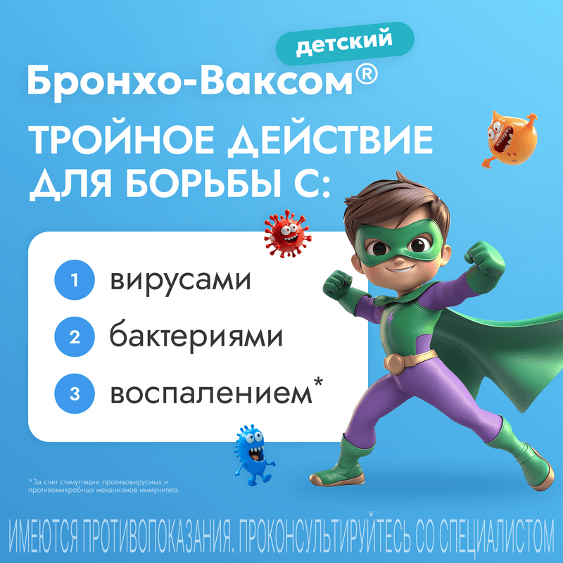 Бронхо-Ваксом детский 3,5 мг капсулы 10 шт