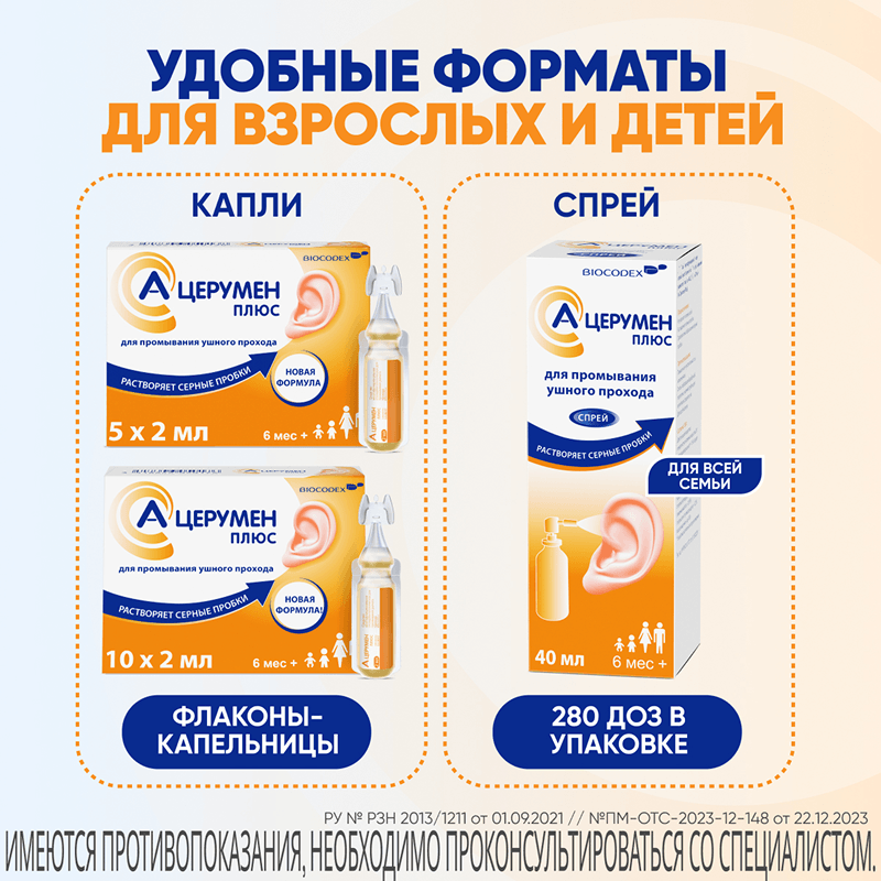 А-Церумен Плюс капли ушные 2 мл 10 шт