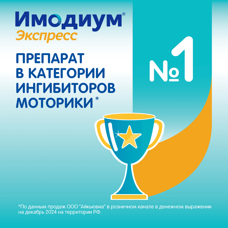 Имодиум Экспресс 2 мг таблетки диспергируемые Мята 10 шт
