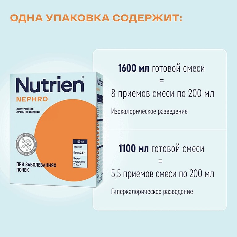 Нутриэн Нефро диетическое лечебное питание Нейтральный вкус 350 г