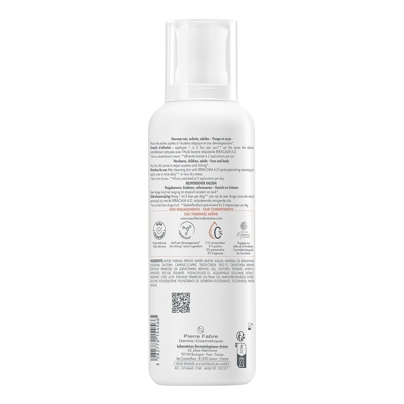 Avene XeraCalm A.D Бальзам липидовосполняющий для сухой и атопичной кожи 400 мл