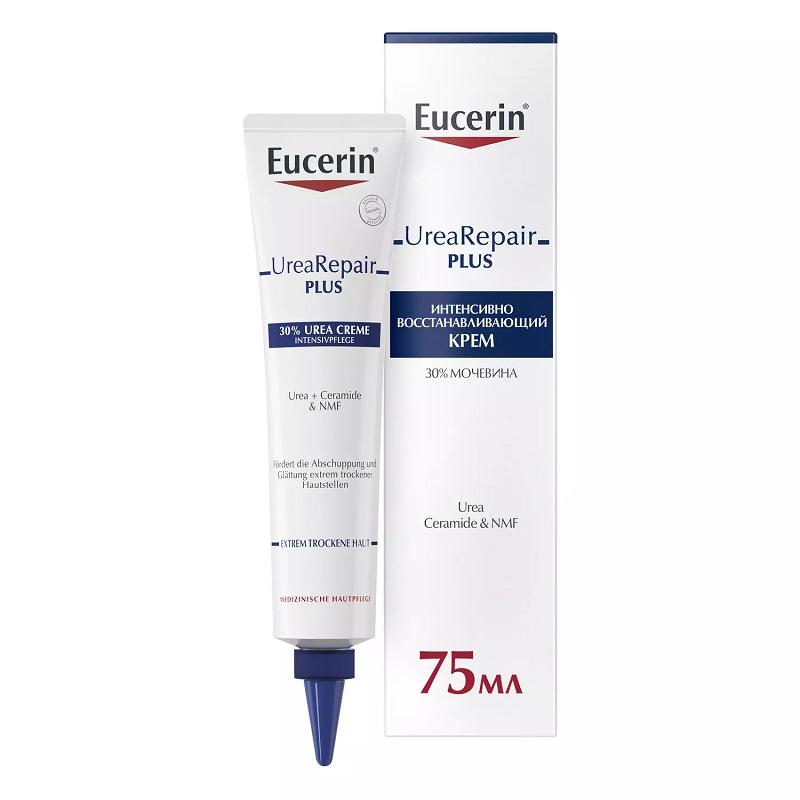 Eucerin УреаРипейр Плюс Крем для тела интенсивно-восстанавливающий мочевина 30% туба 75 мл