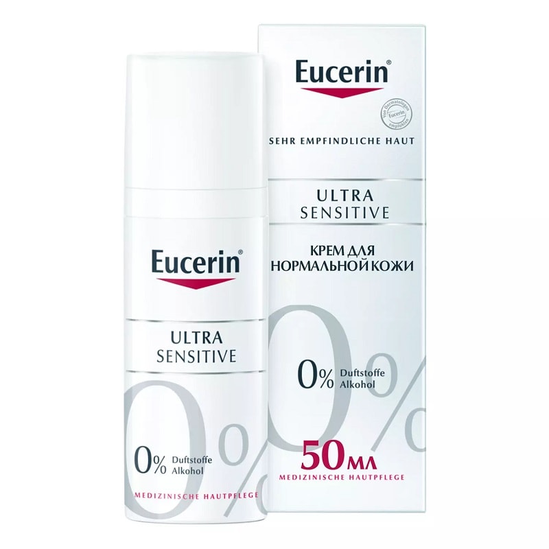 Eucerin UltraSENSITIVE Крем успокаивающий для нормальной и комбинированной кожи 50 мл