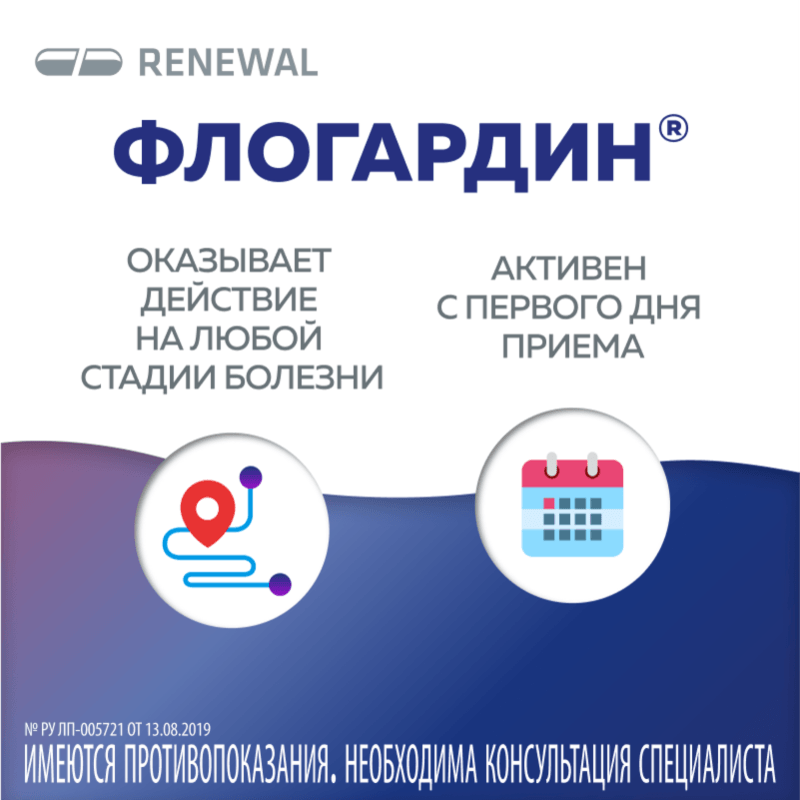 Флогардин 125 мг таблетки 6 шт