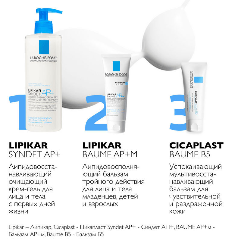 La Roche-Posay Lipikar Baume AP+M Бальзам для сухой и склонной к атопии кожи детей и взрослых 75 мл