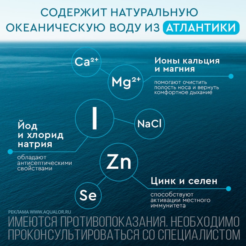 Аквалор Актив Форте спрей для промывания носа 150 мл