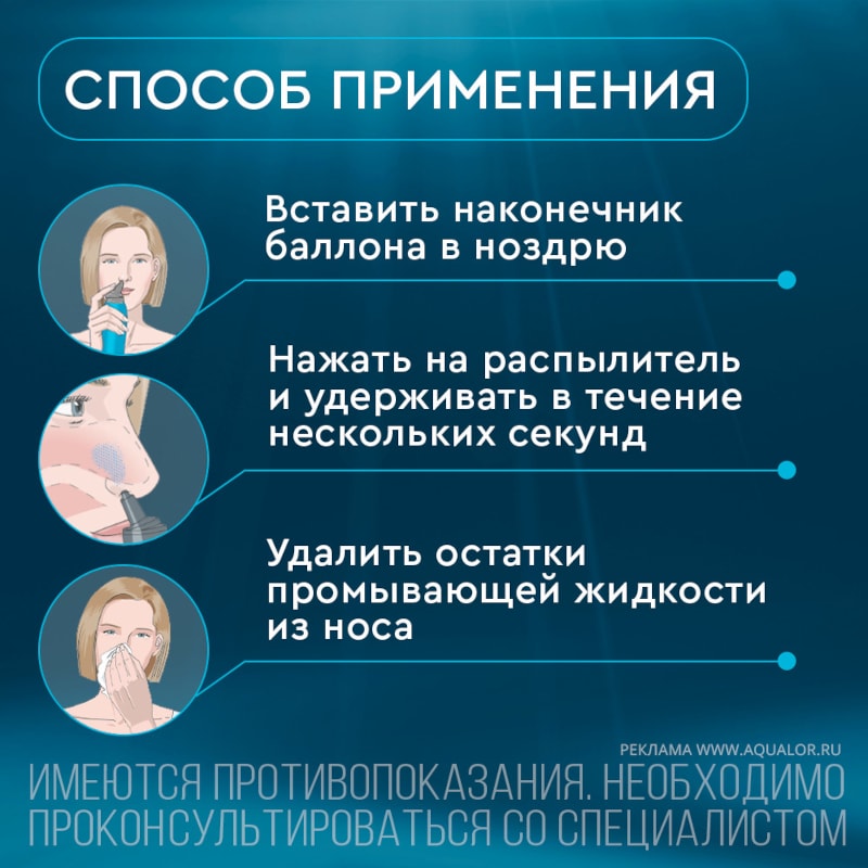 Аквалор Актив Форте спрей для промывания носа 150 мл