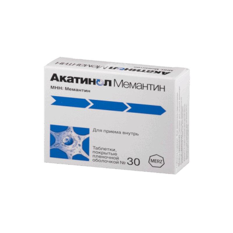 Акатинол Мемантин таблетки 10 мг 30 шт