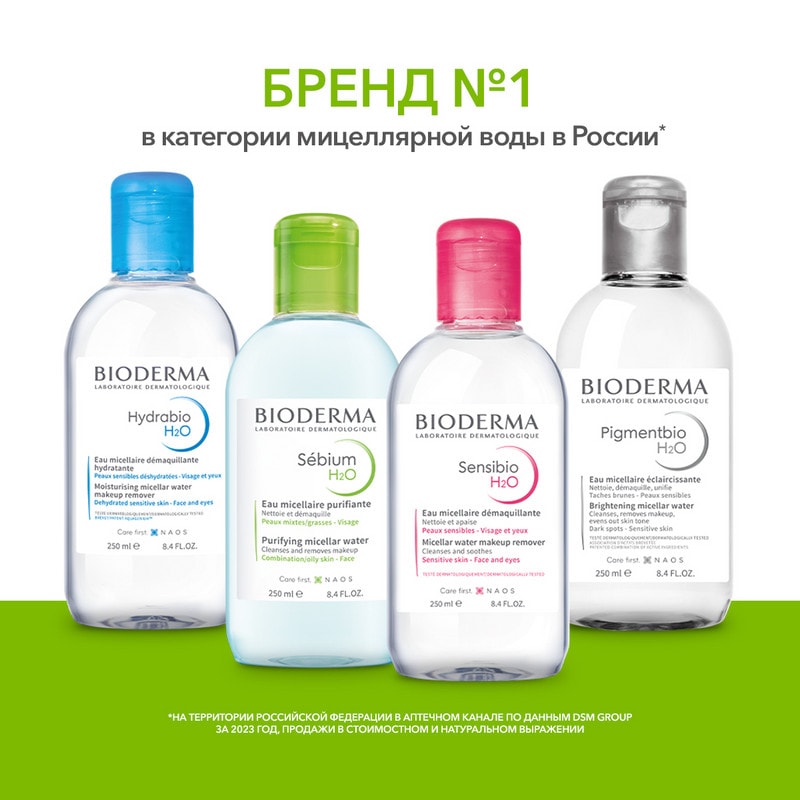 Bioderma Sebium Н2О Мицеллярная вода для жирной и проблемной кожи 250 мл