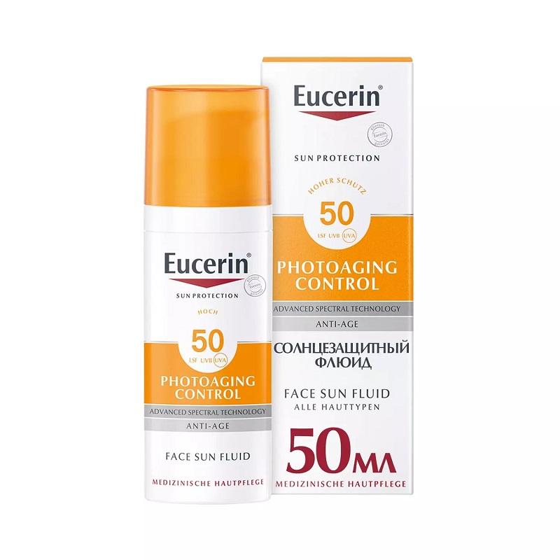 Eucerin Фотоэйджинг Контрол Флюид солнцезащитный против фотостарения SPF50+ 50 мл