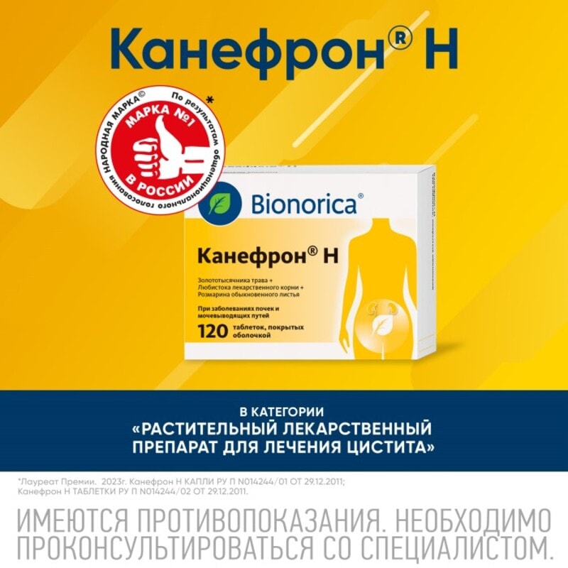 Канефрон Н таблетки 120 шт