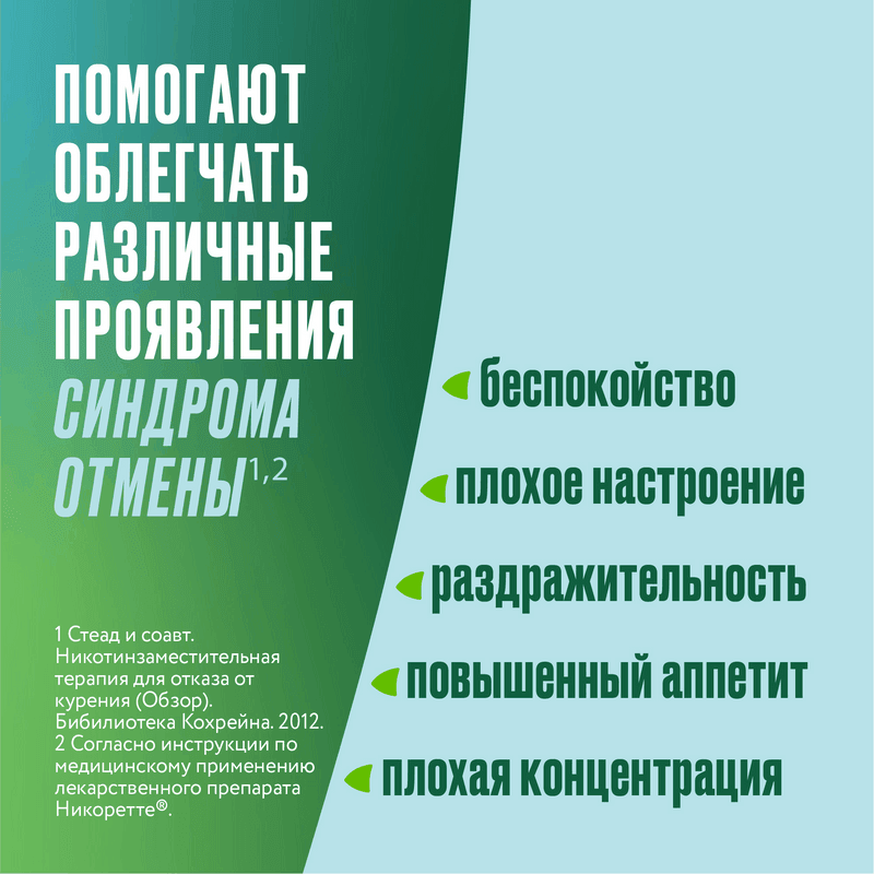 Никоретте 2 мг таблетки для рассасывания Мята 20 шт