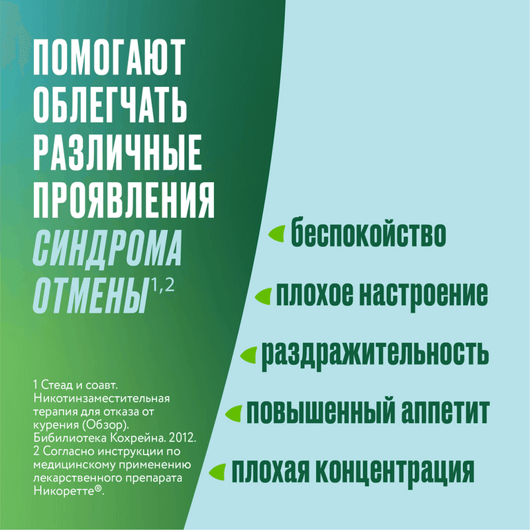 Никоретте 2 мг таблетки для рассасывания Мята 20 шт