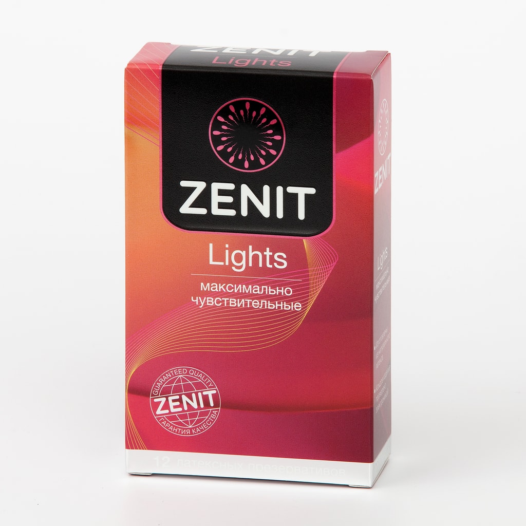 Zenit Lights Презервативы гладкие анатомической формы 12 шт