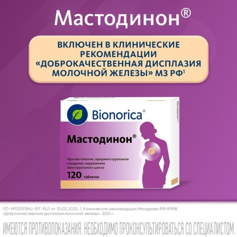 Мастодинон таблетки гомеопатические 120 шт