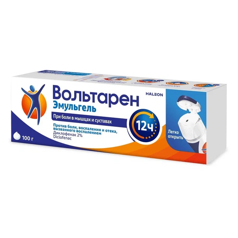 Вольтарен Эмульгель 2% гель для наружного применения 100 г