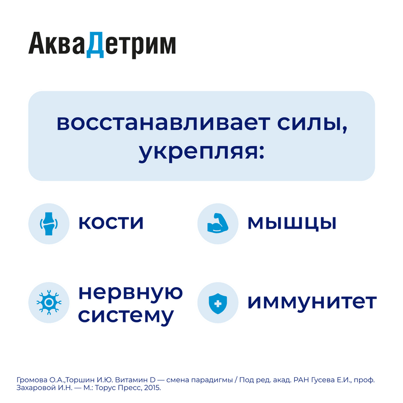 АкваДетрим Витамин Д3 15000 МЕ/мл капли для приема внутрь 15 мл