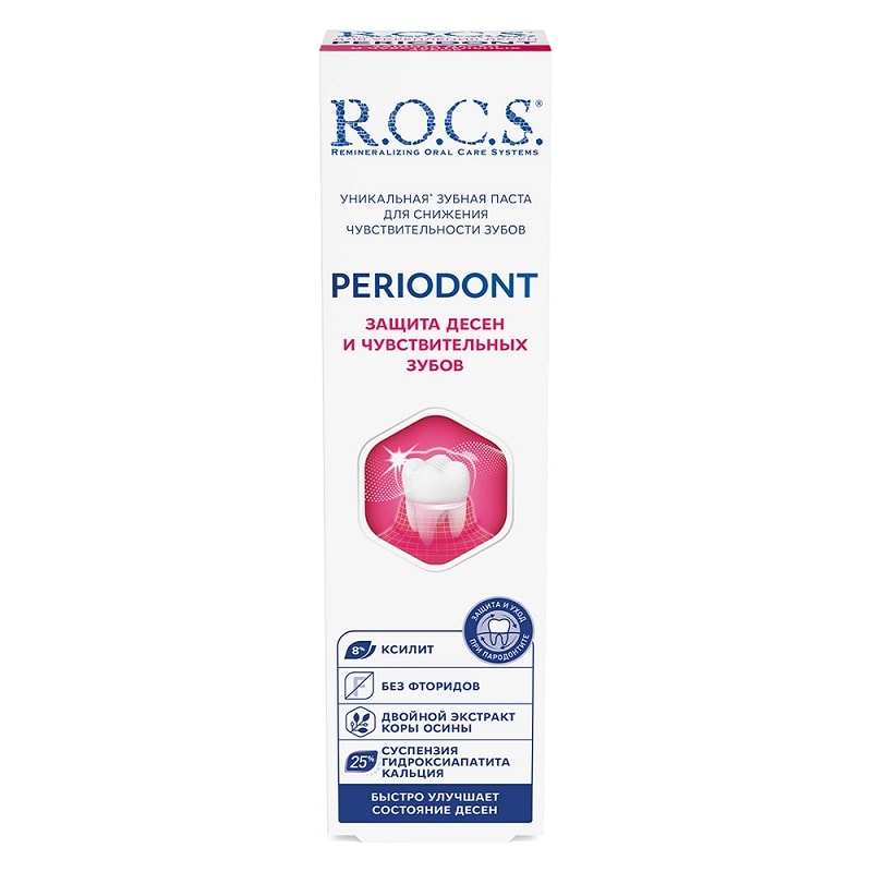 R.O.C.S. Periodont Зубная паста защита десен и чувствительных зубов 94 г