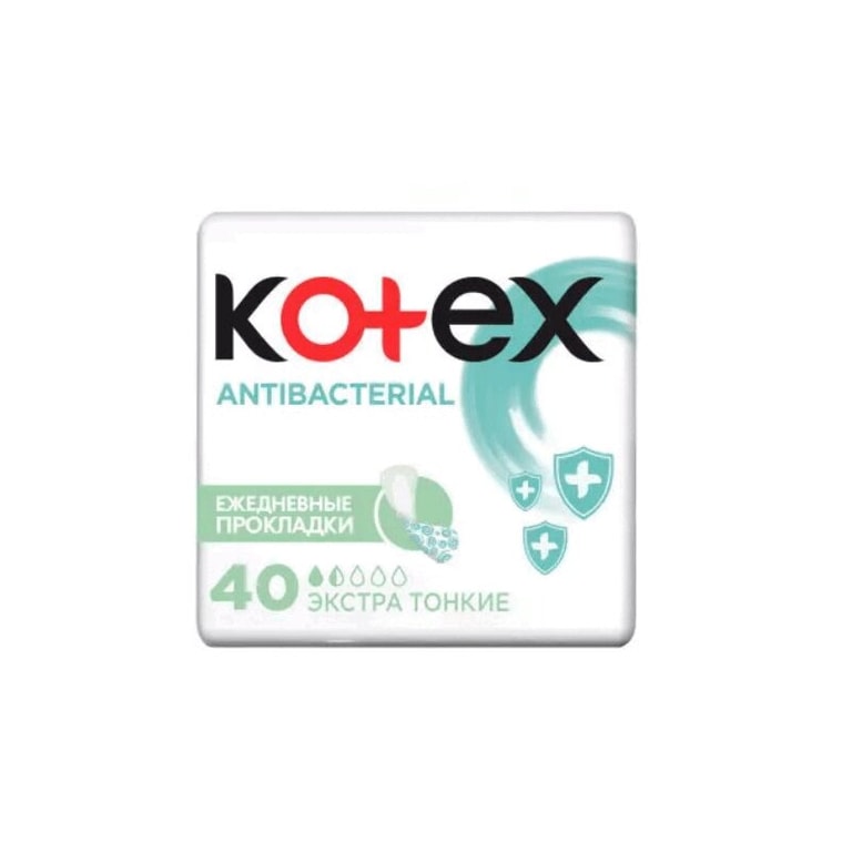 Kotex Antibacterial Прокладки ежедневные Экстра Тонкие 40 шт